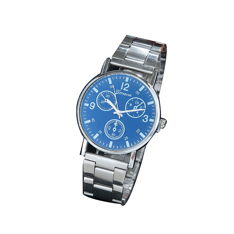 Montre Homme à Cadran Bleu – Élégante & Décontractée