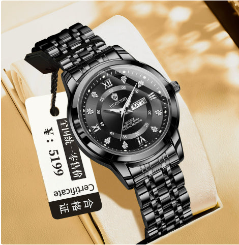 Montre Quartz Binbang – Modèles Homme & Femme – vue 4