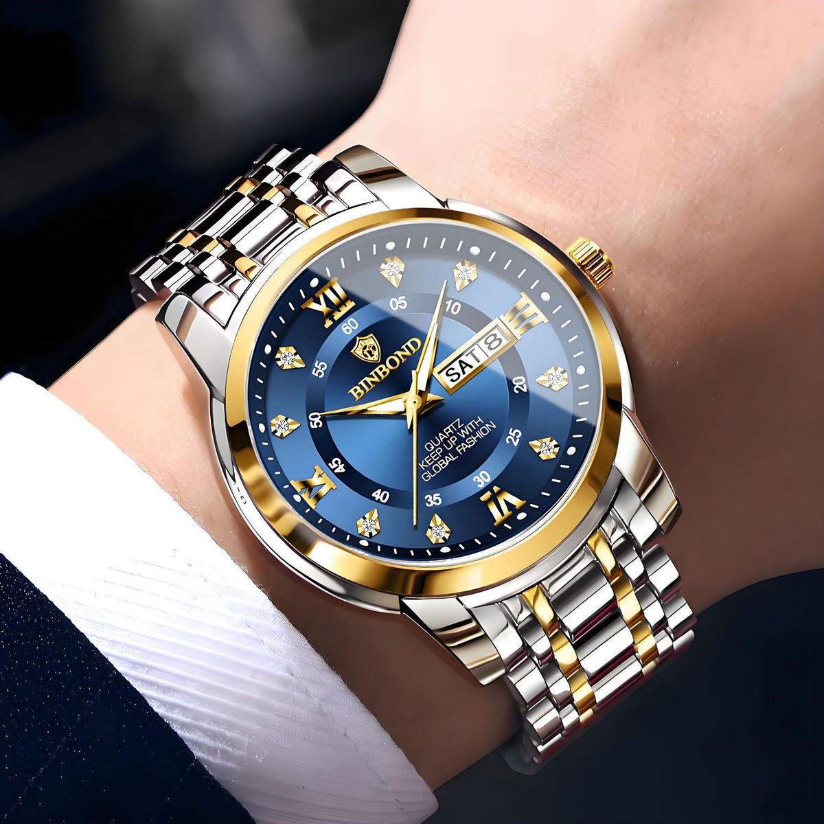 Montre Quartz Binbang – Modèles Homme & Femme – vue 1