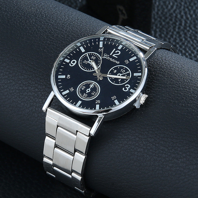 Montre Homme à Cadran Bleu – Élégante & Décontractée