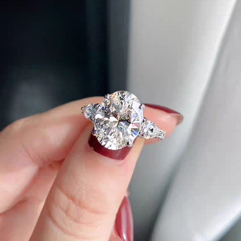 Bague Ouverte Fleur Scintillante – Réglable – vue 1