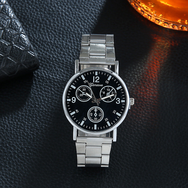 Montre Homme à Cadran Bleu – Élégante & Décontractée