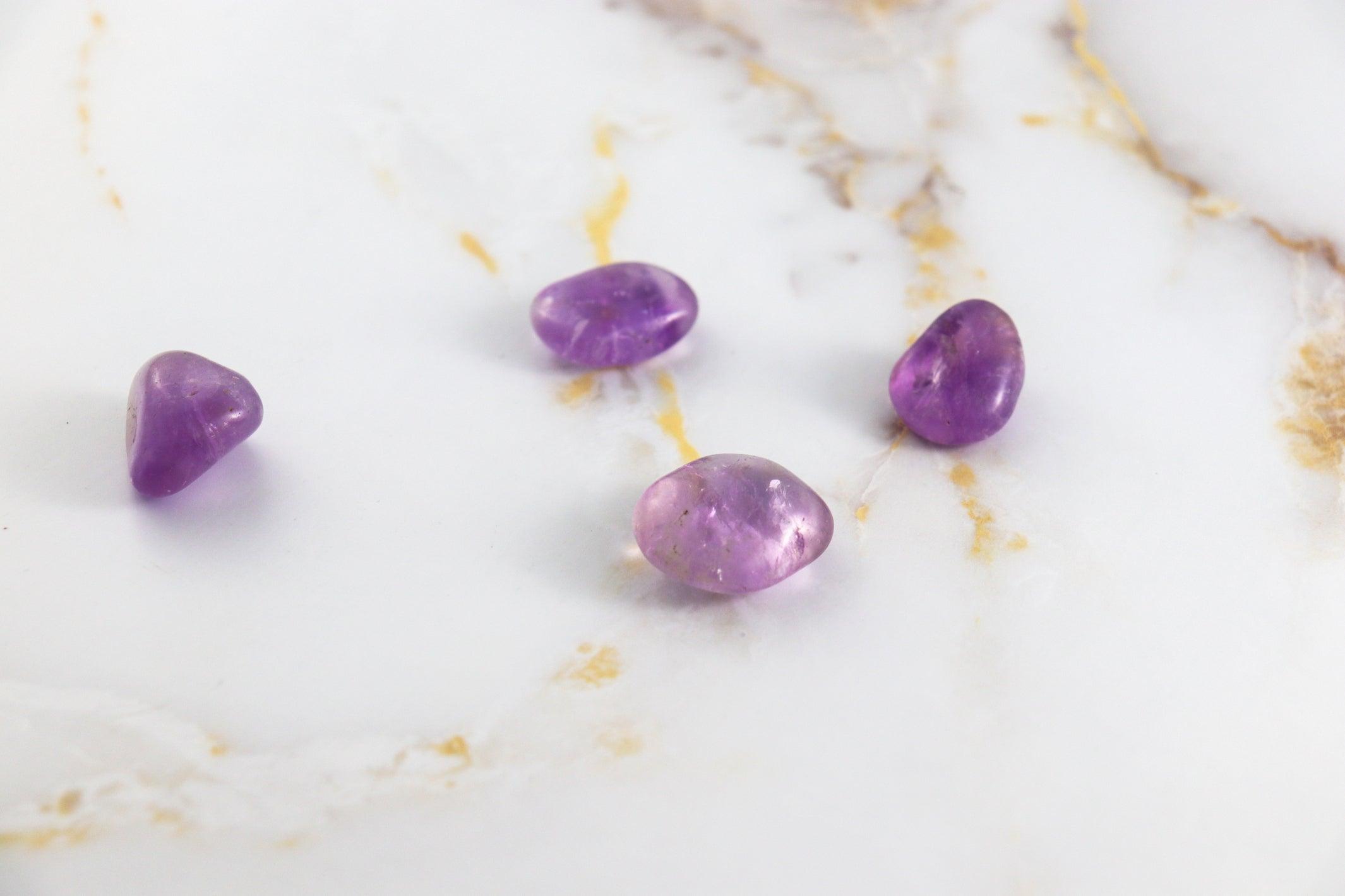 Amethyst tumbled stone